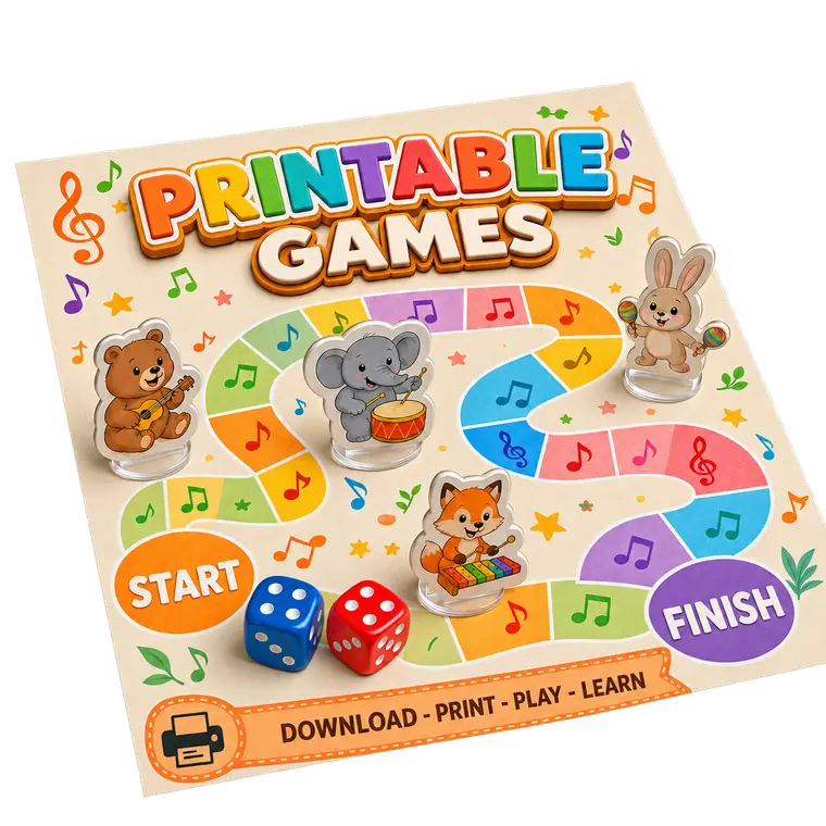 Printable music games