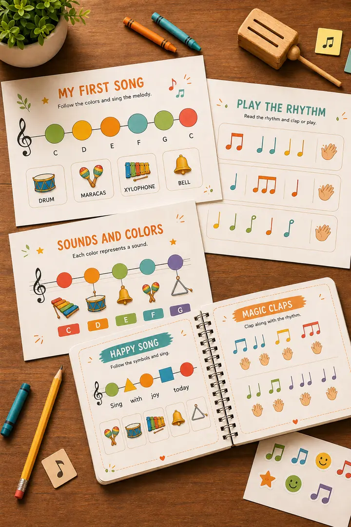 Preview of printable music material 5